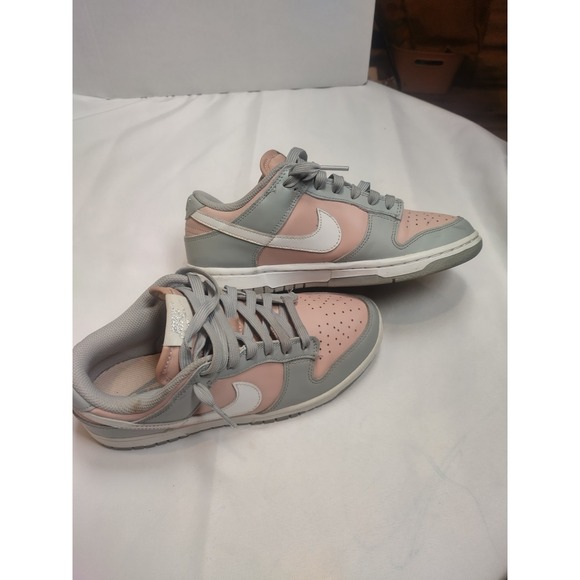 Nike Shoes - Nike Dunk Low Pink Grey White Sneakers DM8329-600 Womens Size 7